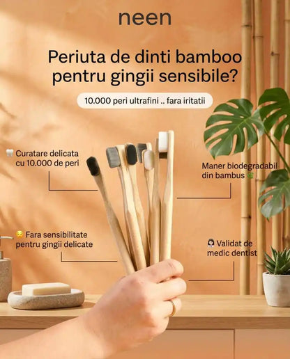 periute economice ultra soft din bambus de la neen dental pentru implant dentar