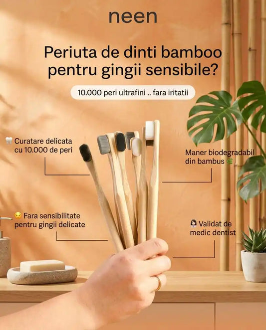 periute economice ultra soft din bambus de la neen dental pentru implant dentar
