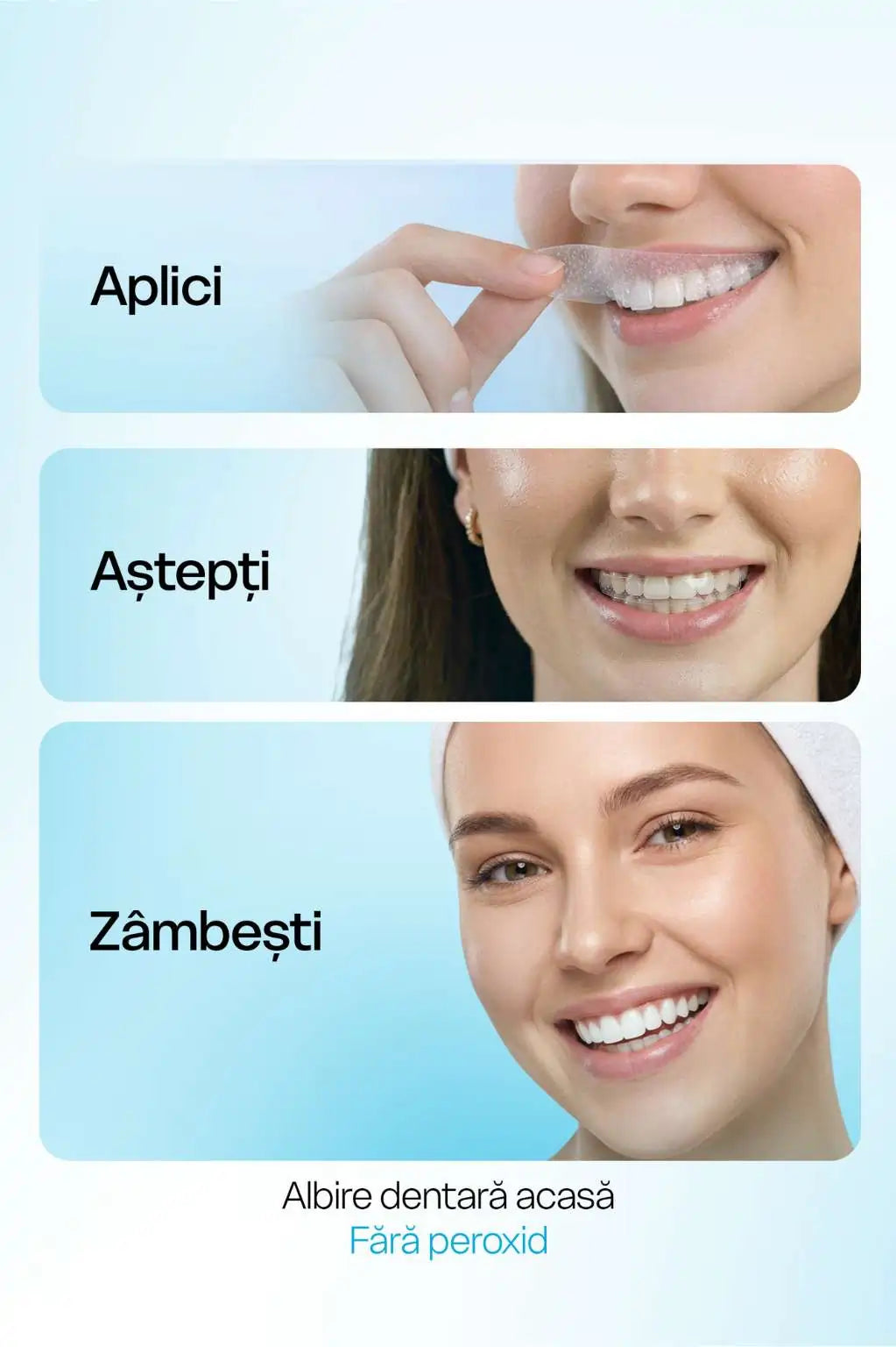 benzi albire dentara acasa cu pap si nanohidroxiapatita remineralizare smalt si albire eficienta fara durere
