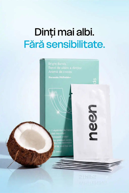 Benzi Albire Dinți neen® – Fără Sensibilitate, Fără Peroxid