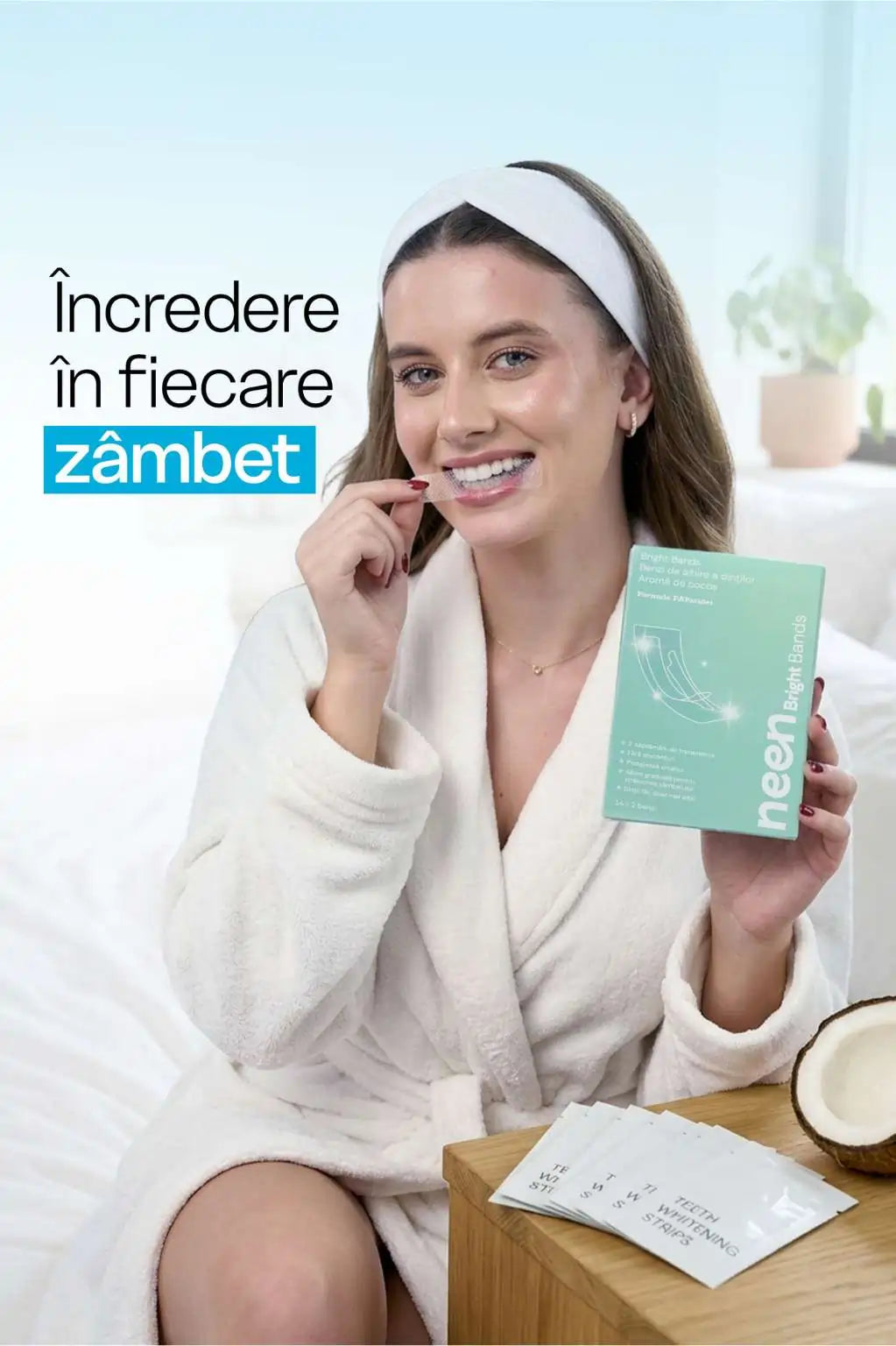 albire dinti fara sensibilitate benzi cu pap si nanohidroxiapatita corectie nuanta si protectie zilnica smalt