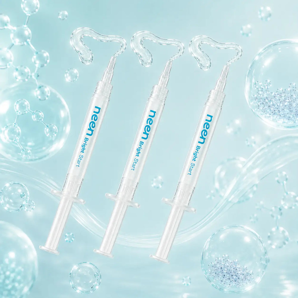 3 seringi refill cu gel de albire neen® Bright Start cu PAP, pentru albirea dinților acasă