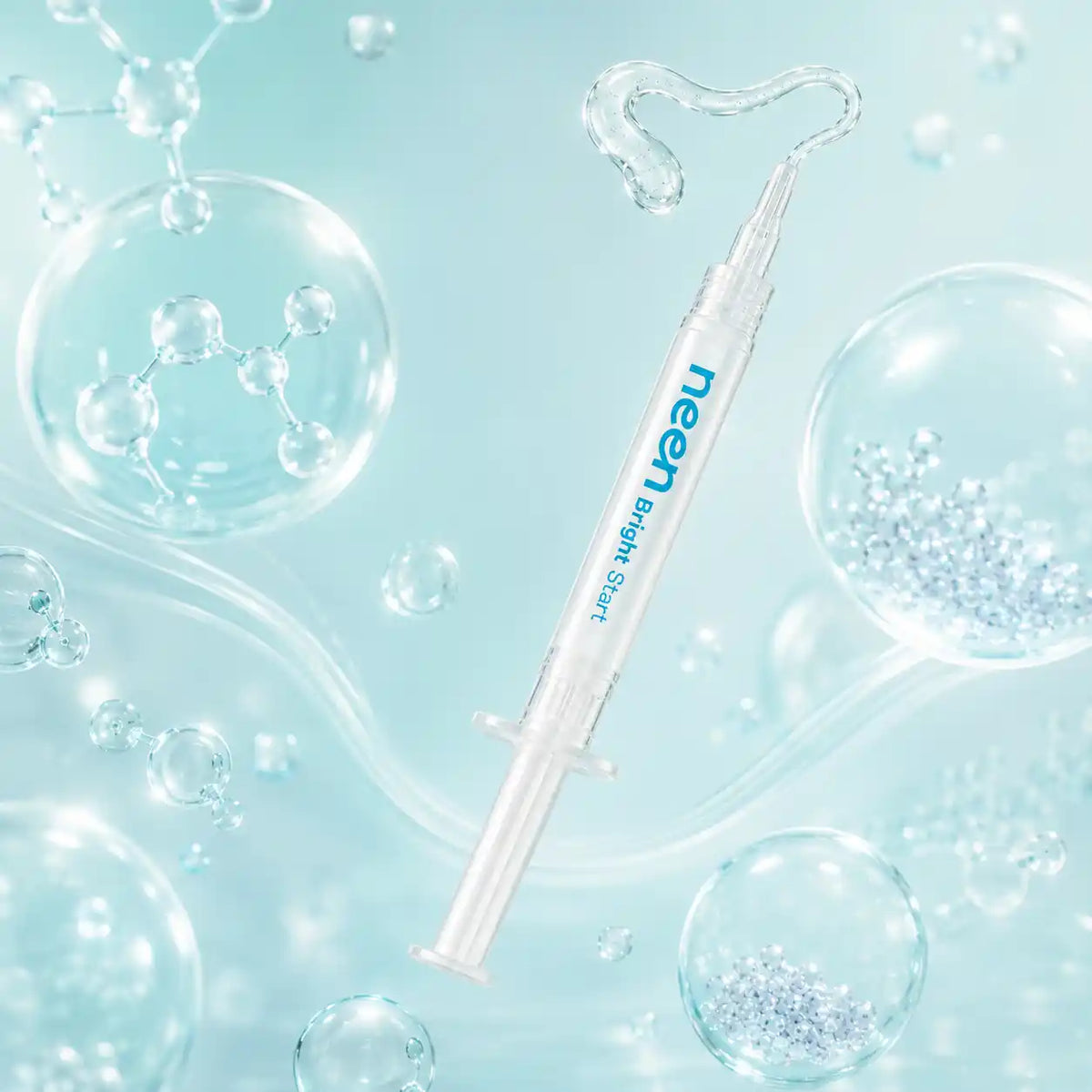 Gel de albire neen Bright Start cu 18% PAP, nano-hidroxiapatită și citrat de potasiu, formulă fără peroxid