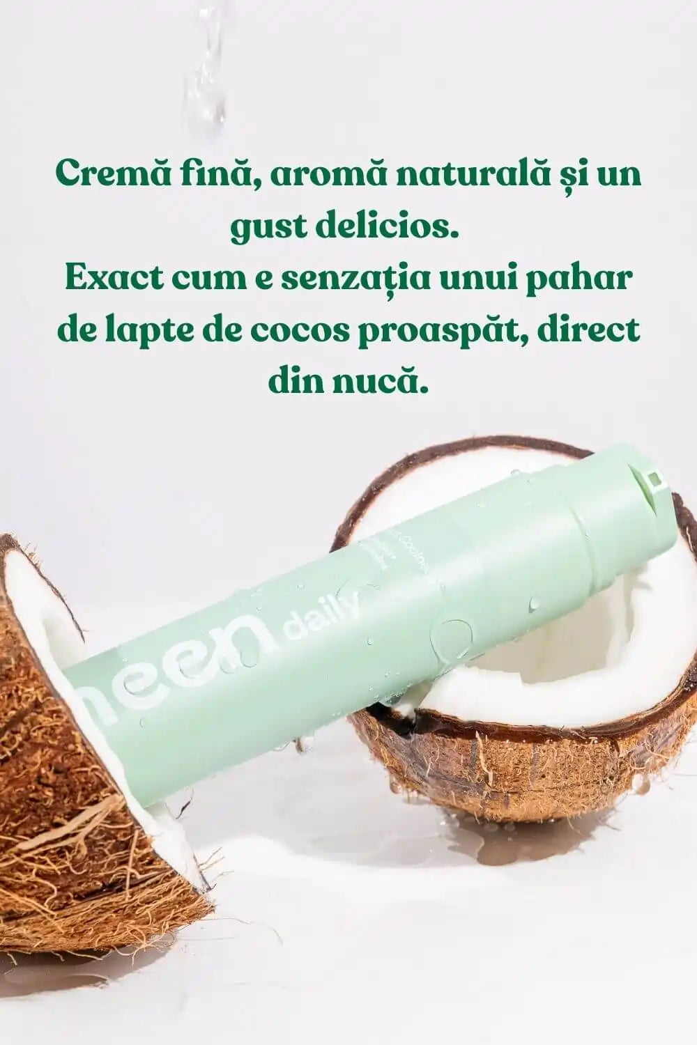 pasta de dinti neen daily coconut coolness cu gust natural de lapte de cocos pentru un periaj racoritor