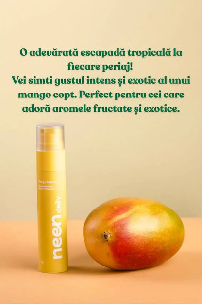pasta de dinti neen daily mango mantra cu aroma intensa de mango pentru o experienta exotica la fiecare periaj